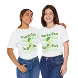 Smiski Matcha Baby Tee: Coquette Cropped Graphic Print