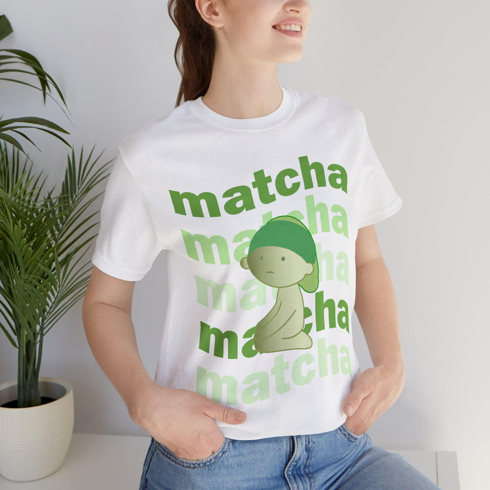 Smiski Matcha Baby Tee: Coquette Cropped Graphic Tee
