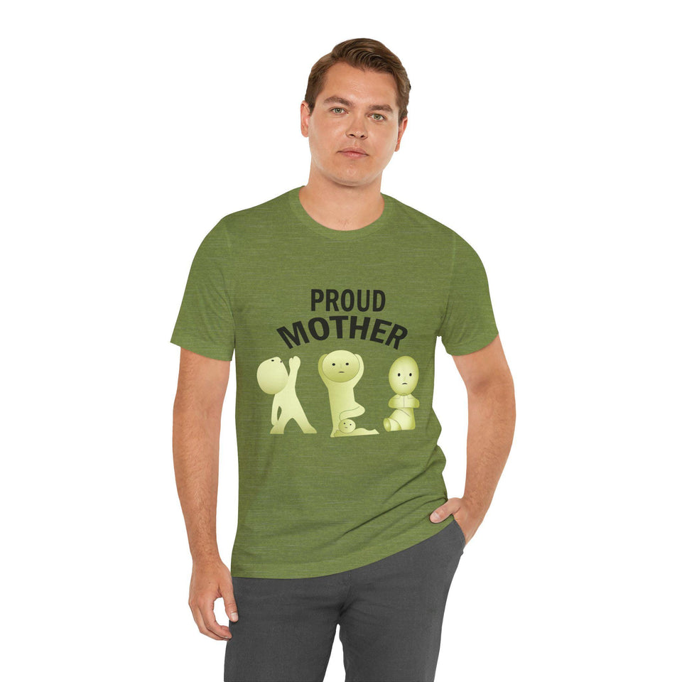 Smiski Proud Mother T-Shirt, Kawaii Graphic Tee