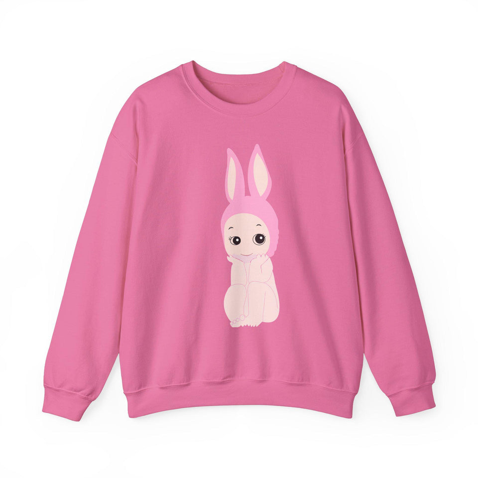 Bunny Girl Sweatshirt, Unisex Cozy Jumper, Rabbit Lover Gift