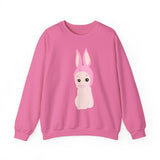 Bunny Girl Sweatshirt, Unisex Cozy Jumper, Rabbit Lover Gift