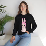 Bunny Girl Sweatshirt, Unisex Cozy Jumper, Rabbit Lover Gift