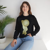 Smiski Sweatshirt, Embroidered Creature Jumper, Cozy Winter Apparel