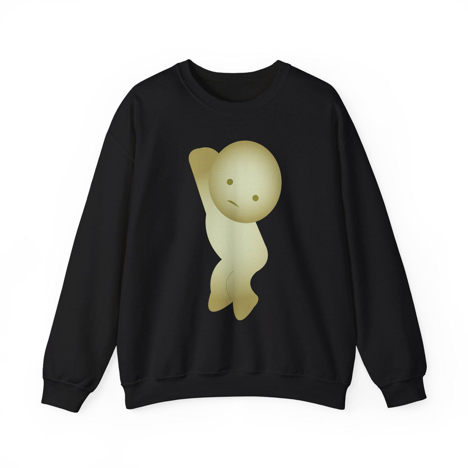 Smiski Sweatshirt, Embroidered Creature Jumper, Cozy Winter Apparel