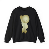 Smiski Sweatshirt, Embroidered Creature Jumper, Cozy Winter Apparel