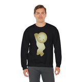 Smiski Sweatshirt, Embroidered Creature Jumper, Cozy Winter Apparel