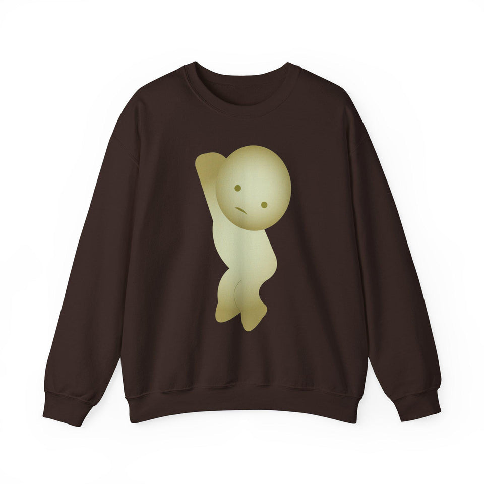 Smiski Sweatshirt, Embroidered Creature Jumper, Cozy Winter Apparel