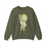Smiski Sweatshirt, Embroidered Creature Jumper, Cozy Winter Apparel