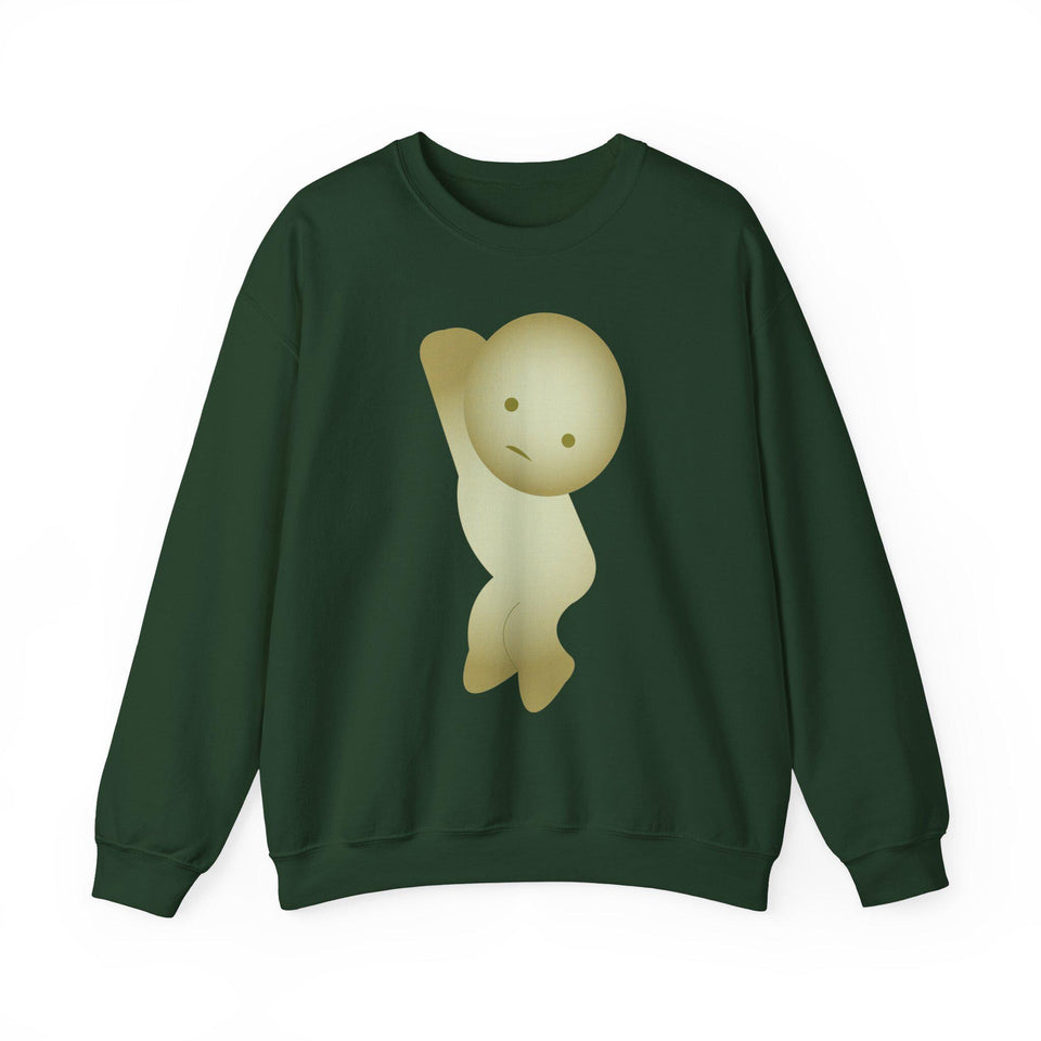 Smiski Sweatshirt, Embroidered Creature Jumper, Cozy Winter Apparel
