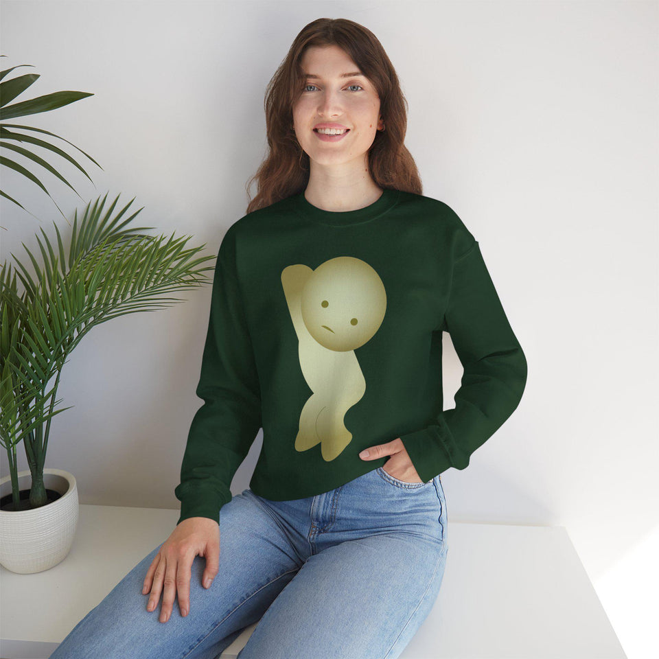 Smiski Sweatshirt, Embroidered Creature Jumper, Cozy Winter Apparel