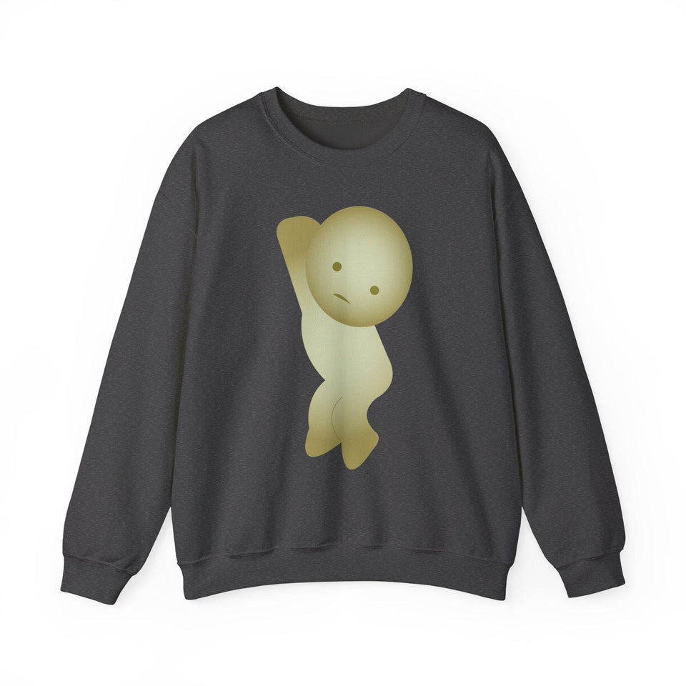 Smiski Sweatshirt, Embroidered Creature Jumper, Cozy Winter Apparel