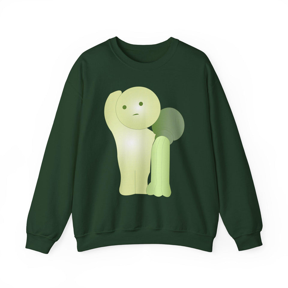 Smiski Embroidered Sweatshirt, Cartoon Pullover