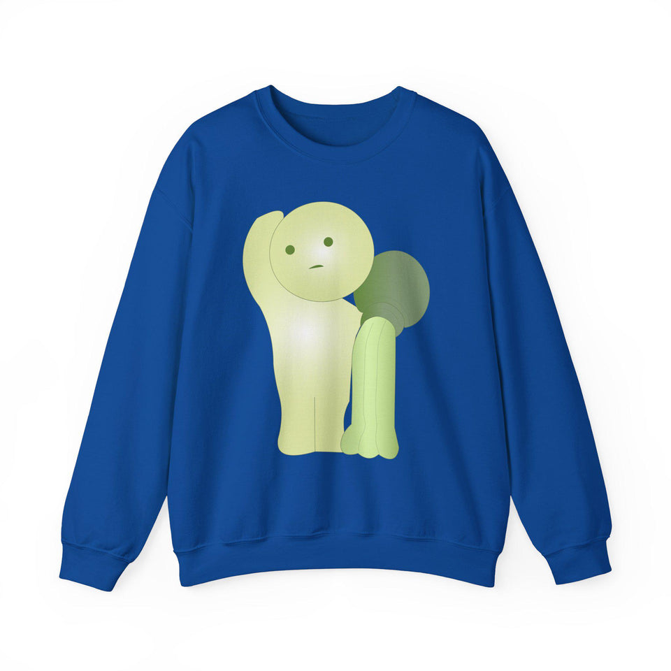 Smiski Embroidered Sweatshirt, Cartoon Pullover