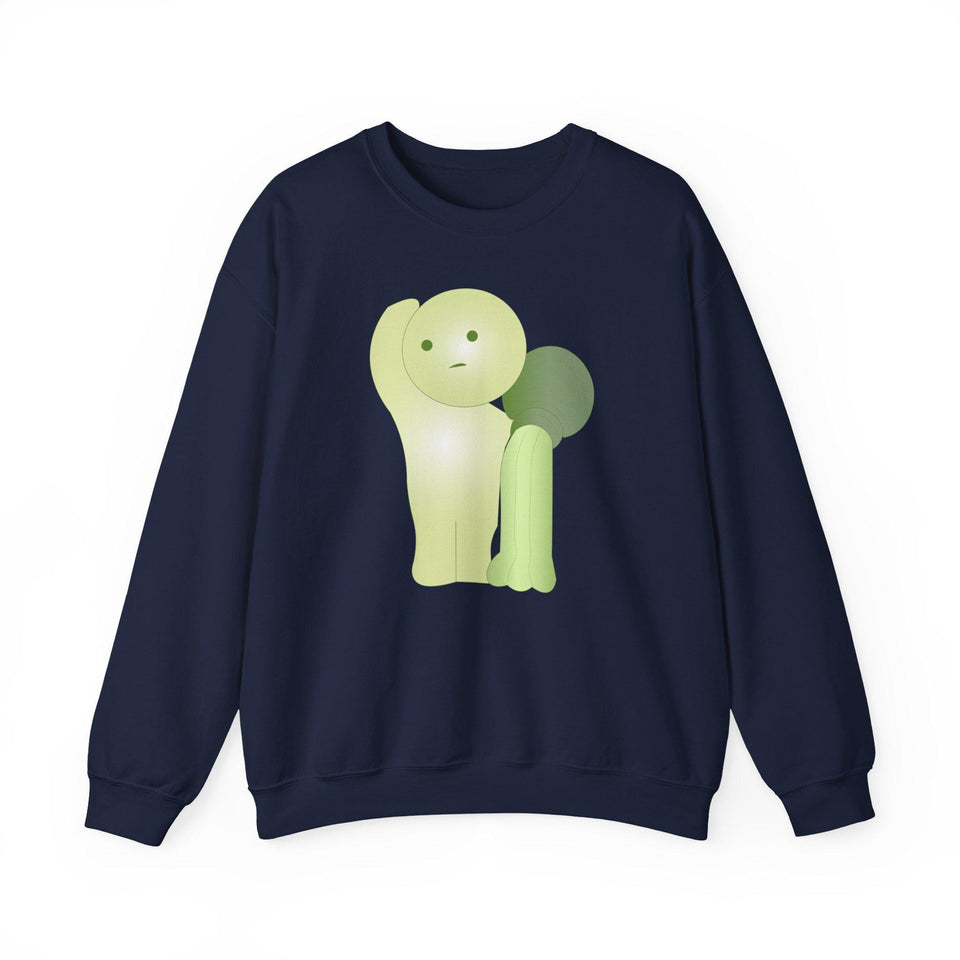 Smiski Embroidered Sweatshirt, Cartoon Pullover