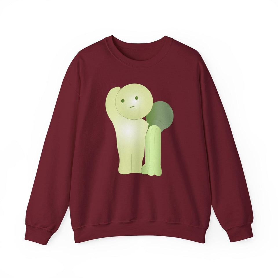 Smiski Embroidered Sweatshirt, Cartoon Pullover