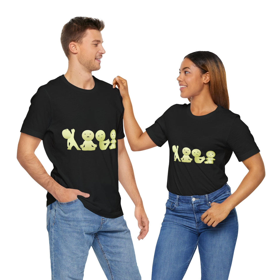 Smiski T-Shirt, Kawaii Japanese Graphic Tee, Unisex Cotton Top