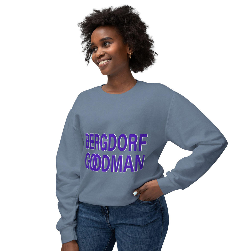 Luxury Lifestyle Unisex Lightweight Crewneck Sweatshirt, High-End Fashion Apparel, Designer Inspired, Gift for Fashionistas, Stylish