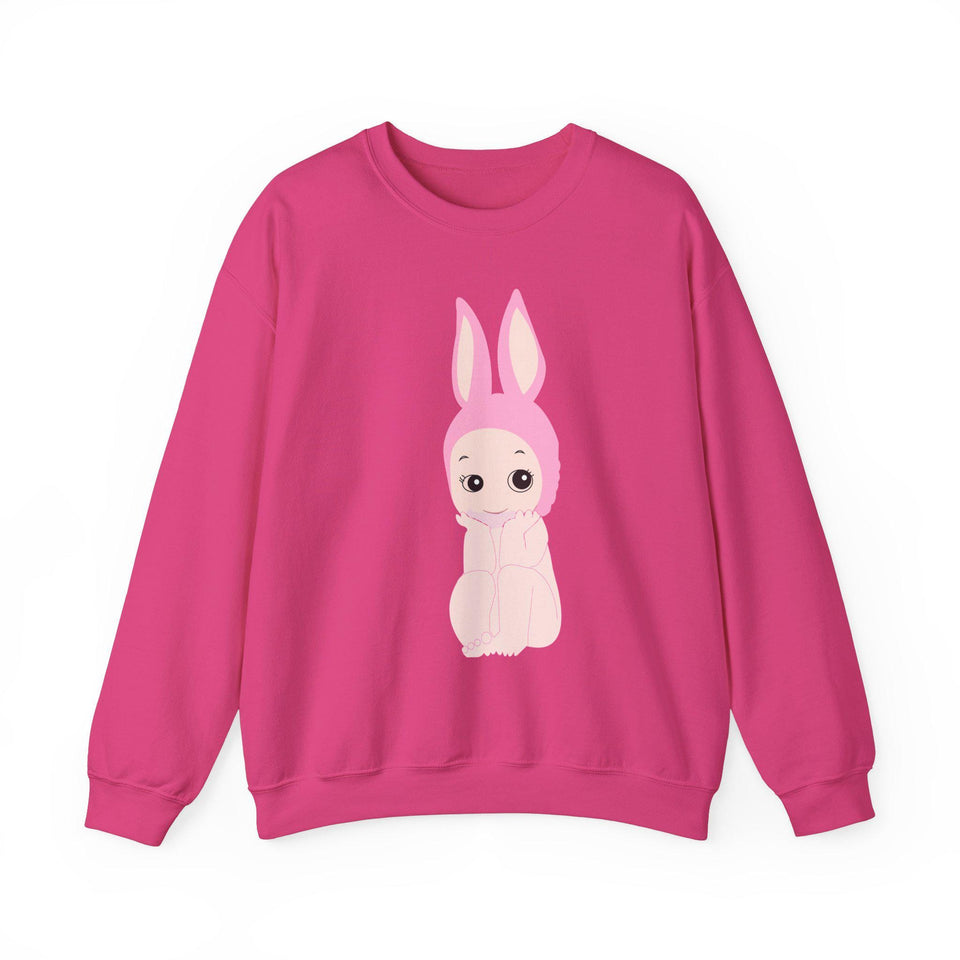 Bunny Girl Sweatshirt, Unisex Cozy Jumper, Rabbit Lover Gift