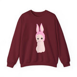 Bunny Girl Sweatshirt, Unisex Cozy Jumper, Rabbit Lover Gift