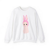 Bunny Girl Sweatshirt, Unisex Cozy Jumper, Rabbit Lover Gift
