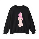 Bunny Girl Sweatshirt, Unisex Cozy Jumper, Rabbit Lover Gift