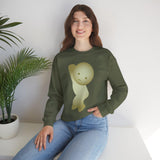 Smiski Sweatshirt, Embroidered Creature Jumper, Cozy Winter Apparel