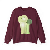 Smiski Embroidered Sweatshirt, Cartoon Pullover