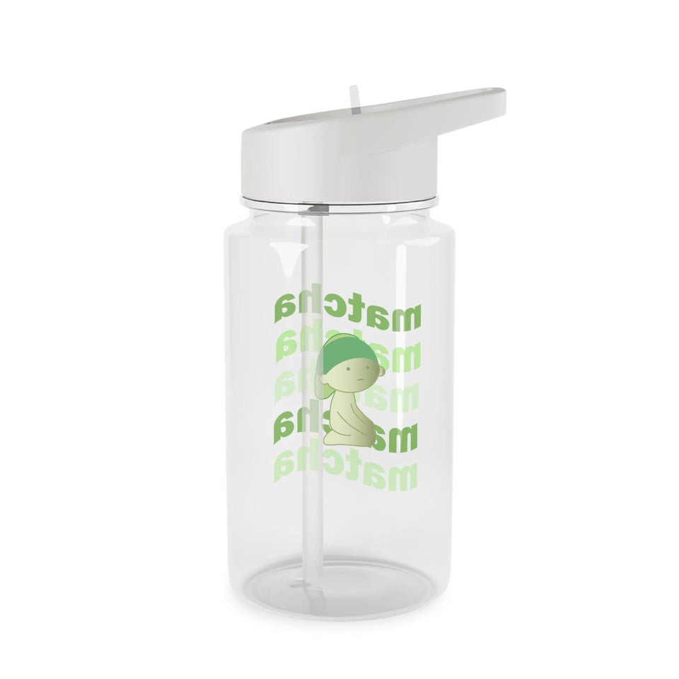 Smiski Tritan Water Bottle, Kawaii Matcha Design, BPA-Free