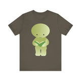 Smiski Reading Book T-Shirt: Kawaii Geeky Graphic Tee