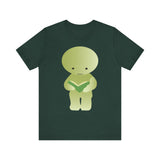 Smiski Reading Book T-Shirt: Kawaii Geeky Graphic Tee