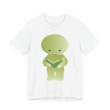 Smiski Reading Book T-Shirt: Kawaii Geeky Graphic Tee