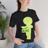 Smiski Drummer T-Shirt, Kawaii Cartoon Unisex Tee