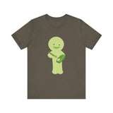 Smiski Painting Tee, Cartoon Character Shirt, Kawaii Apparel