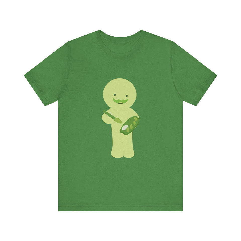 Smiski Painting Tee, Cartoon Character Shirt, Kawaii Apparel