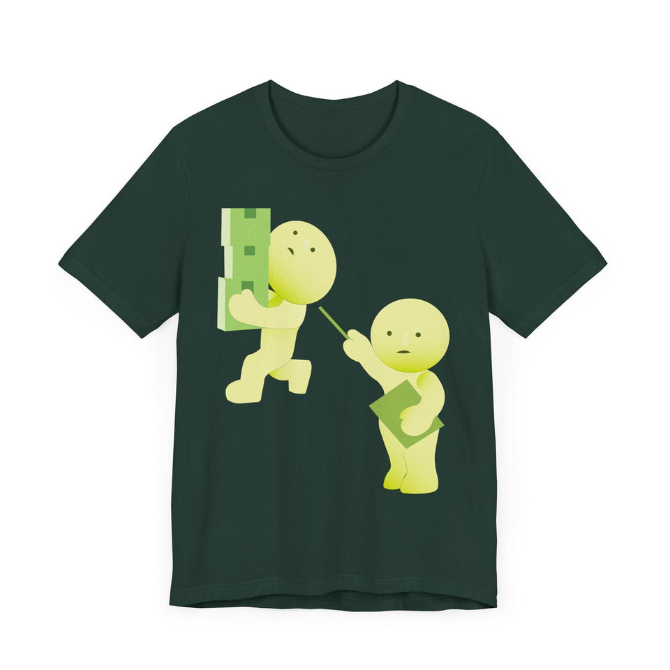 Smiski T-Shirt, Kawaii Cartoon Graphic Tee, Japanese Toy Gift