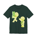 Smiski T-Shirt, Kawaii Cartoon Graphic Tee, Japanese Toy Gift