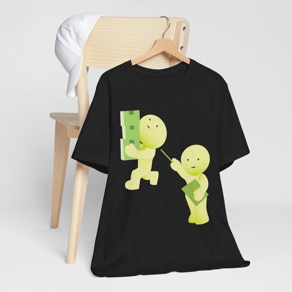 Smiski T-Shirt, Kawaii Cartoon Graphic Tee, Japanese Toy Gift