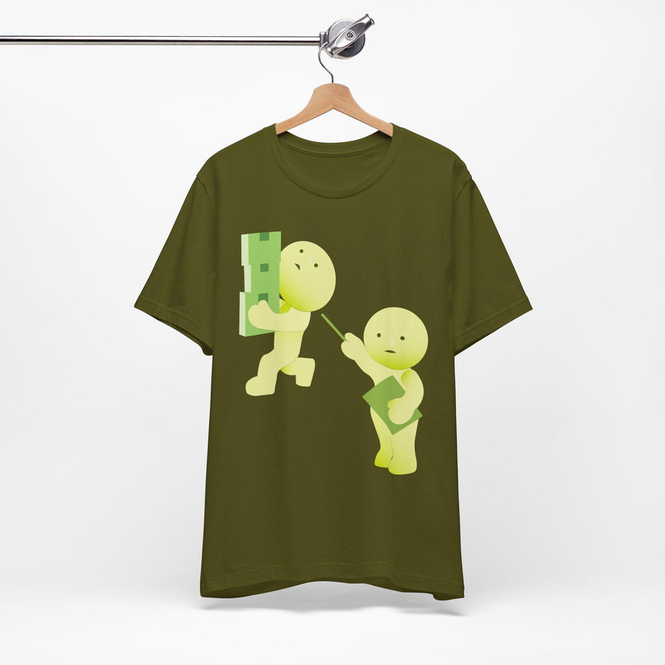 Smiski T-Shirt, Kawaii Cartoon Graphic Tee, Japanese Toy Gift