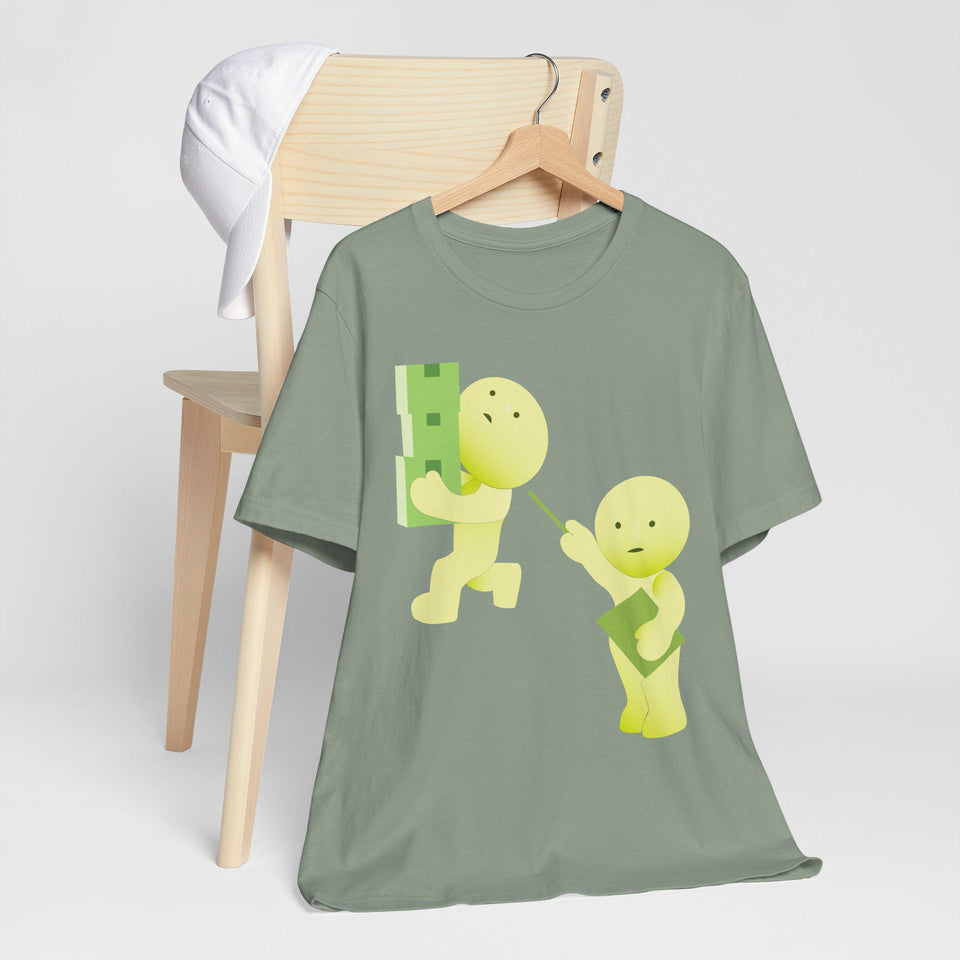 Smiski T-Shirt, Kawaii Cartoon Graphic Tee, Japanese Toy Gift