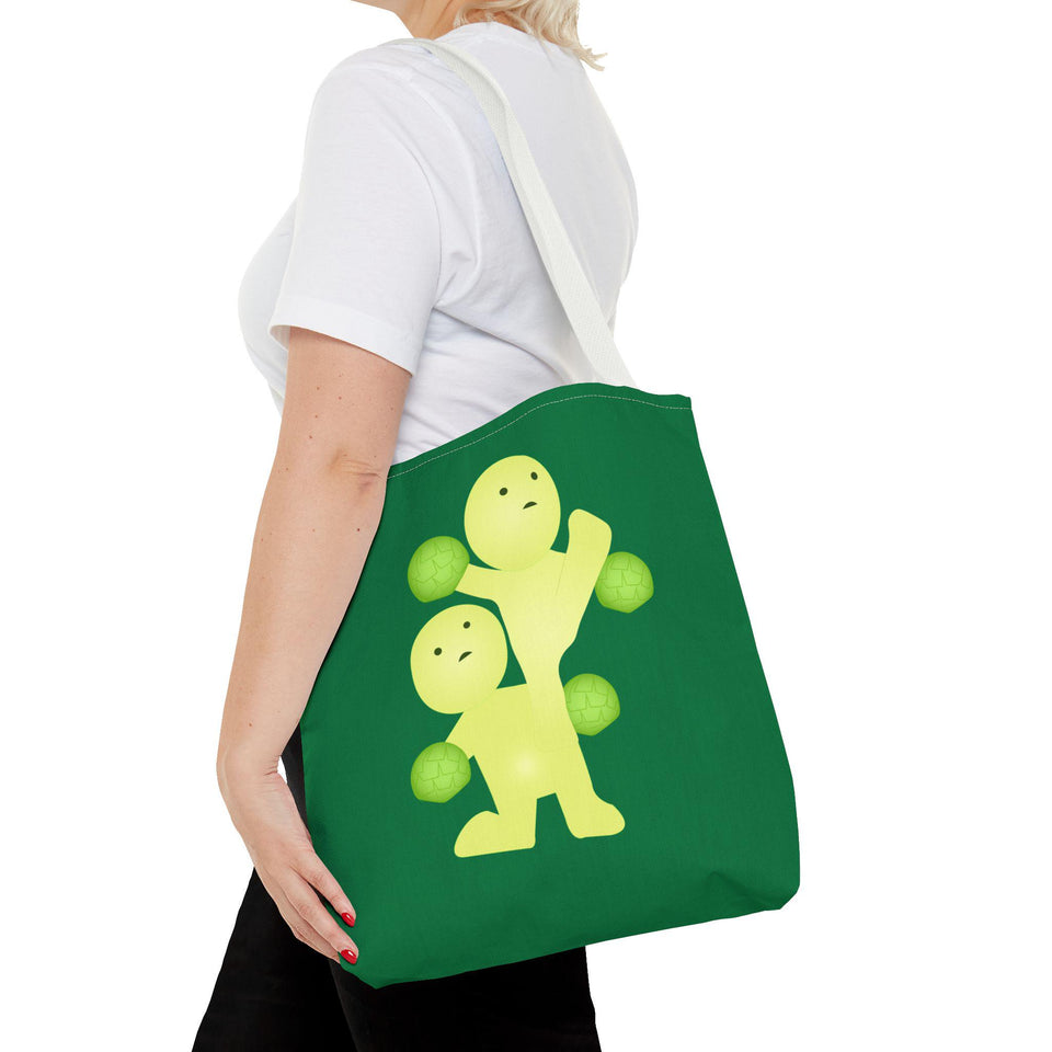 Smiski Design Tote Bag: Kawaii Japanese Character, Reusable Polyester Grocery Bag