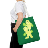 Smiski Design Tote Bag: Kawaii Japanese Character, Reusable Polyester Grocery Bag