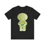 Smiski Reading Book T-Shirt: Kawaii Geeky Graphic Tee
