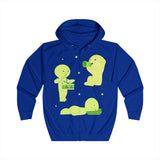 Smiski Zip Up Hoodie, Kawaii Japanese Character Sweatshirt