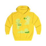 Smiski Zip Up Hoodie, Kawaii Japanese Character Sweatshirt