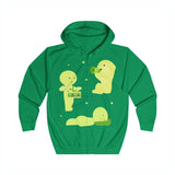 Smiski Zip Up Hoodie, Kawaii Japanese Character Sweatshirt