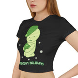 Smiski Baby Tee: Organic Cotton Graphic Print, Kawaii Apparel