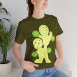 Smiski Graphic T-Shirt, Unisex Cotton Blend Tee, Playful Quirky Design
