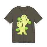 Smiski Graphic T-Shirt, Unisex Cotton Blend Tee, Playful Quirky Design
