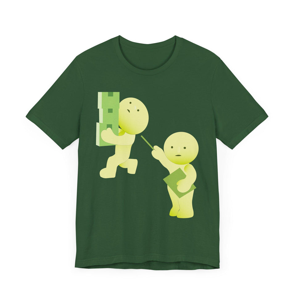 Smiski T-Shirt, Kawaii Cartoon Graphic Tee, Japanese Toy Gift