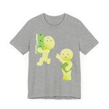 Smiski T-Shirt, Kawaii Cartoon Graphic Tee, Japanese Toy Gift